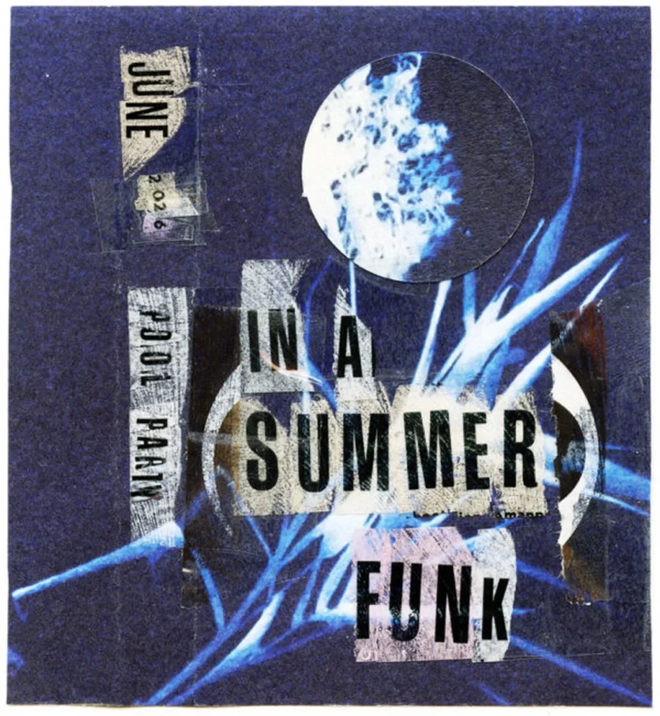 Colorful summer mixtape artwork with vintage design
